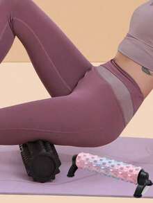 Foam Yoga Massage Roller: Promotes Muscle Relaxation And Enhances Flexibility | Textured Surface Design For Deep Tissue Massage | Suitable For Yoga, Pilates And Various Fitness Activities | Yoga Accessories & Supplies | Textured Roller - Multicolor - View 6