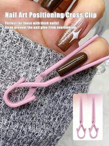 Pinces d'extension d'ongles en gel polymère Quick Build, Pinces d'extension d'ongles en gel polymère, Pinces d'extension d'ongles UV LED, Outils de nail art, Fournitures de nail art, 3/5/10/20 pièces Transparent, Rose, Violet Pinces d'extension d'ongles - Multicolore - Voir 8