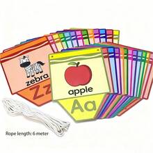hoojojo 1 Set Of Decorative Pennant Banners, 26 Letters, Suitable For Hanging, Classroom Decoration, Back-To-School Essentials, And Themed Party Props. - Multicolor - View 8