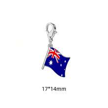 TEAMER 1pc Colorful National Flag Pattern Pendant, Handmade DIY Accessory, Can Be Used As Keychain, Bag Charm, Jewelry Decoration - Fashion Series - View 22
