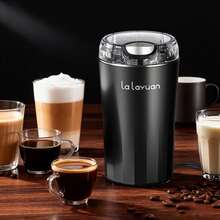 Lalayuan 1pc 110v Portable Household Stainless Steel Electric Dry Food Salt & Pepper Grinder With Over-Heat Protection & Lid-Pin Locking, 80g Large Capacity, 304 Stainless Steel Double Blades & Grinding Bowl For Fresh Coffee Grinding - US A Type Plug(110-127V) - View 12
