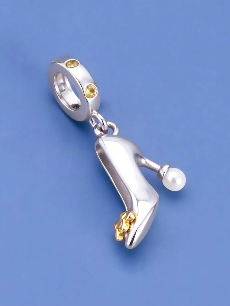 1pc Fashionable Personalized Exquisite Multi-Style Pendant Series Lucky Bag, High Heel, Swimsuit, Zodiac, Dessert, Kitten, Graduation Bear Beaded Pendant, Niche Creative Everyday Versatile DIY Bracelet Necklace Gift - Multicolor - View 4