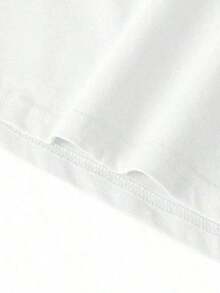 Women's Loose Fit Casual Short-Sleeve T-Shirt, Sweet And Cool Y2K Street Style, Sun Letter Print Pattern, Pure Fabric, Suitable For Frequent Summer Ou - White - View 7