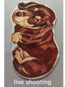 1 pieza Alfombra asimétrica con formas variadas de perro lindo, alfombra decorativa suave y adorable de estilo infantil, alfombra asimétrica de diseño único, alfombra de dibujos animados lindos, decoración de dormitorio, alfombra pequeña, alfombra, decoración del hogar, alfombra de sala de estar, alfombra pequeña de sala de estar, alfombra para exteriores, alfombra lavable, todas las estaciones, primavera, verano, otoño, invierno, alfombra decorativa, adecuada para Navidad, accesorios de baño, conjunto de decoración de habitación, la medición manual puede tener un error de 1-5 cm, por favor tenga cuidado antes de comprar. - Multicolor - Ver 9