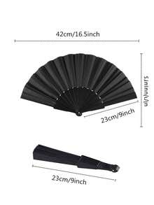 1/10pcs Solid Color Foldable Minimalist Casual Handheld Fan, Suitable For Various Festivals, Parties, Weddings, Daily Summer Cooling, Beach, Travel - Multicolor - View 6