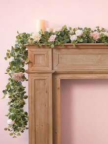 180CM Silk Fabric Money Plant & Baby's Breath Vine, 1pc - Pink - View 6