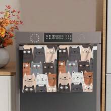2/4/48pcs Cartoon Multi-Cat Stacked Pattern Printed Kitchen Towels - Super Soft, Highly Absorbent Polyester Dish And Hand Towels, Perfect For Holiday Decor, Kitchen Decor, Party Decor. - Multicolor - View 8