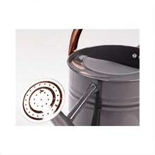 1 Gallon Galvanized Steel Watering Can - Weatherproof, Comfort Grip, Cool Gray - A - View 2