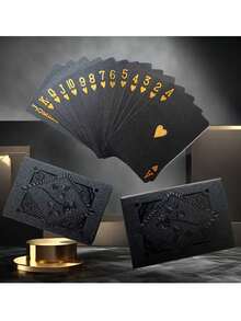 1 Deck "Black Rose" Playing Cards, Suitable For Creative Travel Gifts, Party Games, Magic Performances And Family Entertainment, Ideal Choice For Game Night, Perfect For Birthday, Christmas, New Year, Halloween And Thanksgiving Occasions - One Size Fits All - View 9