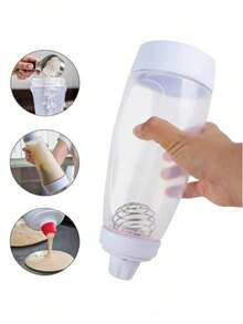 1pc Pancake Batter Measuring Cup With Whisk Ball & Stainless Steel Whisk, Home Baking Tool For Pancakes, Cupcakes, Muffins, Crepes, Kitchen Breakfast Gadget, Holiday Gift - Multicolor - View 10