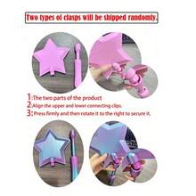 Magic Wand Contactless Payment, Contactless Payment Magic Wand, Starry Sky Magic Wand, Magic Star Magic Wand Bank Card Payment Card Holder, Suitable For Bank Card Payment Scenarios (Gradient Position Random) - Multicolor - View 3