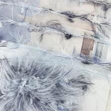 1pc 100g Handmade Novelty Fancy Yarn, Skin-Friendly Multicolor Gradient Grey Blue Long Feather Fluffy Fuzzy Mixed Yarn, Multistrand Hand Blended Colorful Art Yarn For Knitting Crochet DIY Bag Hat Scarf & Handmade Accessories & Craft Projects - 100g - View 4