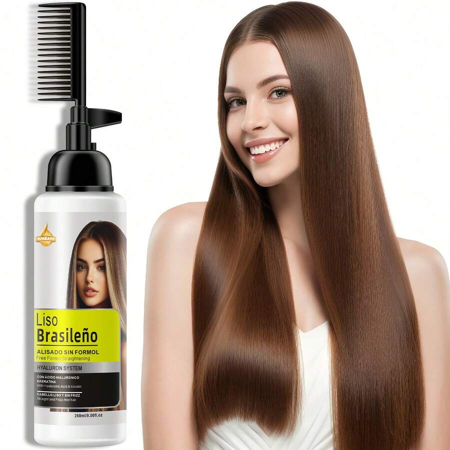 SUMIFANG Brazilian Hair Care Product, Formaldehyde-Free Straightening Cream, Helps Restore Natural Curls, Provides Long-Lasting Smoothness And Shine, Great Value, 268ml - Hair Straightening Kit - View 1
