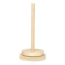 1 pieza Estante de madera para hilo, estante de almacenamiento de rollos de hilo de escritorio, estante de almacenamiento de carretes de estilo minimalista, juego completo de accesorios de tejido, estante de madera clásico para hilo con mecanismo giratorio, adecuado para productos hechos a mano de tejido, bordado, ganchillo y costura DIY - D - Ver 7