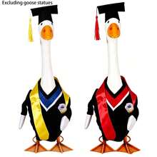 23 Inch Garden Goose Statue Outfit, Graduation Season To Back To School Season, With Tassel Graduation Cap, Shawl, Diploma Scroll, Lawn Goose Graduation Costume, Outdoor Garden Yard Lawn Decoration Goose Outfit (Goose Statue Not Included) - Goose Clothing - View 12