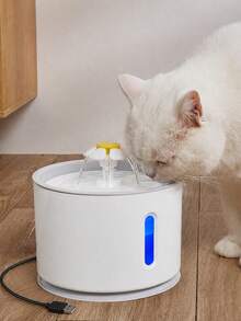 2.4L Pet Water Dispenser, Automatic Filtered Water Bowl, Suitable For Cats And Dogs, With LED Light And Water Pump To Prevent Overheating, Quiet Pet Water Fountain (Adapter Not Included) - Multicolor - View 12