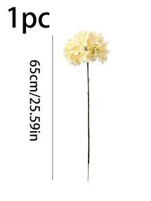 1/2/4pcs Artificial Flowers, Artificial Hydrangea, Hydrangea, For Home Decor, Wedding Decor, Tabletop Centerpiece, Bedroom Decor, Bathroom Decor, Kitchen Decor, Porch Decor, Room Decor, Garden Decor, Gift - Champagne - View 7