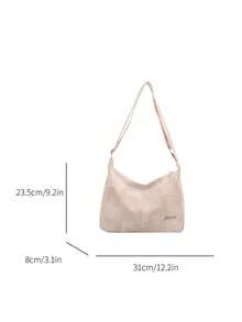 大容量女款托特包，新款休閒極簡百搭通勤單肩斜挎包 - 彩色 - 查看 2