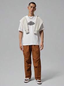 Jordan 男款 AS FLT ES 85 W PKT SS CRW 短袖 T-Shirt，針織無領短版 TIO2085-100 - 黑與白 - 查看 6
