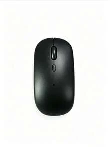 1 pieza Ratón inalámbrico silencioso de plástico color macaron, compatible con iPad y portátil (Batería no incluida) - Negro - Ver 10