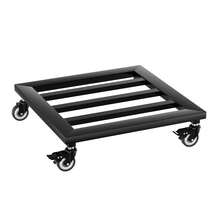 Metal Plant Trolley Set Of 2 30cm – Heavy Duty Flower Pot Stand With 360° Swivel Wheels & Lockable Brake, Iron Rolling Plant Caddy For Indoor Balcony Garden Use, Black - Square 30cm - View 11