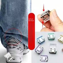 1/4/8pcs Invisible Pant Leg Shortener Clips, Prevent Pant Leg Dragging, Hidden Seamless Leg Cuff Device, Suitable For Jeans And Pants, Waterproof, Portable - Multicolor - View 2