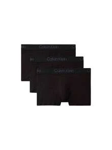 Calvin Klein [حزمة] 3 عبوات من سراويل داخلية رجالية مطاطية + سراويل داخلية بيكيني BOXER SLIM 3PK - أسود / أبيض / رمادي + أسود - مشاهدة 3
