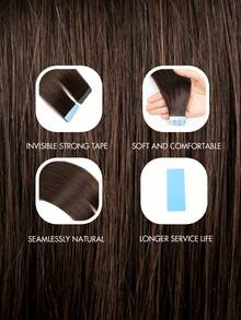 Invisible Hair Extensions Double-Sided Seamless Tape-In Extensions 12-24 Inches With Mini Tape - S2 - View 7