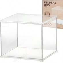 Kit de Casa en Miniatura Cubierta Antipolvo Caja de Exhibición Apilable de Acrílico con Puerta - transparente - Ver 1