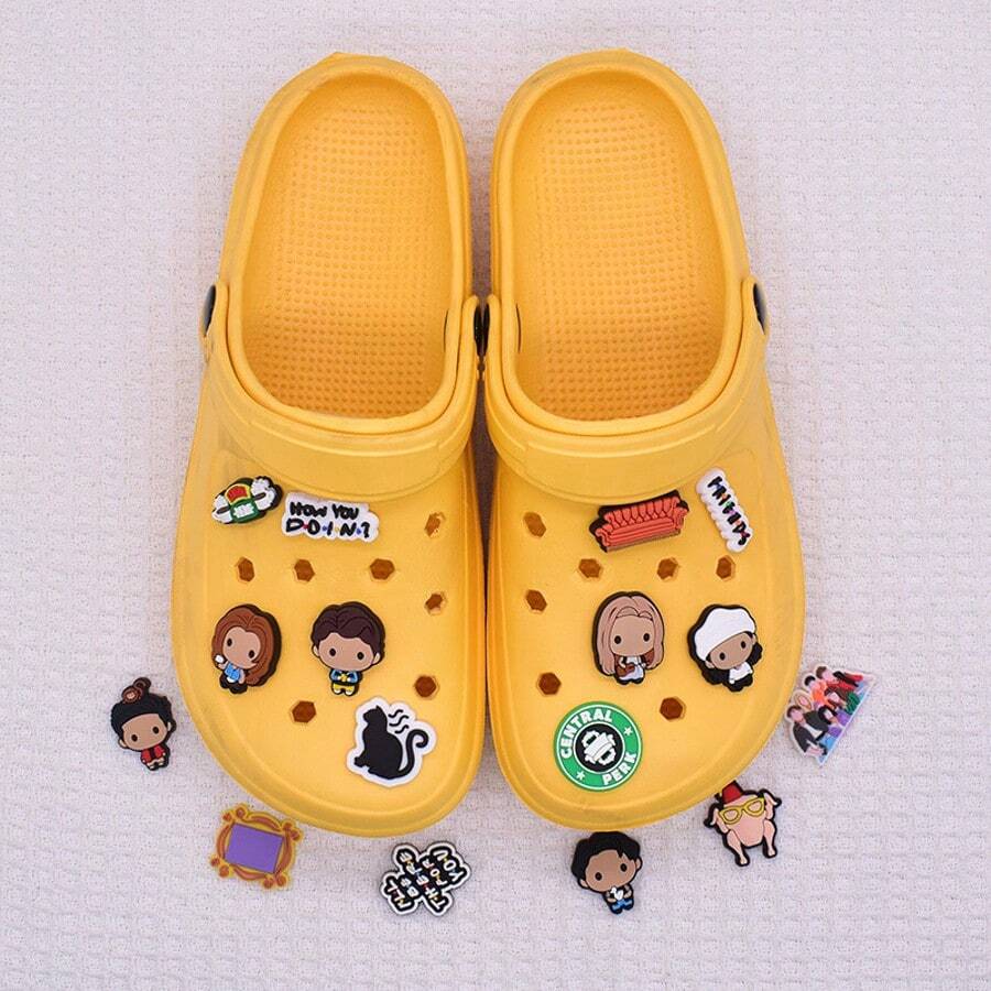 10 buah Gantungan Sepatu Seri Warner Bros. Harry Potter Friends, Dekorasi Gesper Sepatu yang Dapat Dilepas untuk Sepatu Bakiak, Aksesori Sepatu yang Dapat Disesuaikan, Dekorasi Bakiak yang Dipersonalisasi, Hadiah Liburan dan Ulang Tahun yang Sempurna, Hadiah Halloween dan Natal (Gaya Acak)