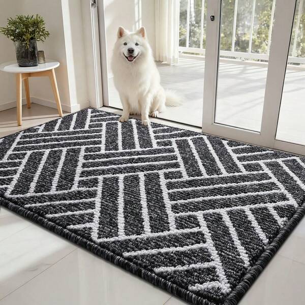 EDIMENS Doormat For Front Door 50x80cm, Non-Slip & Washable Outdoor Doormat, Thickened Indoor Doormat, Highly Absorbent Doormat For Indoor And Outdoor Use, Entrance & Front Door, Patio, Hallway