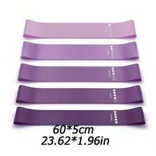 Multi-Level Resistance Band Set Featuring Five Tension Levels; Squats, Leg Toning, Pilates, And Strength Stretching-Unisex Design Gym Pilates Training Equipment Gym Workout Workout Equipment Pilates Equipment Gym Accessories Exercise Equipment - Multiple Styles - View 10