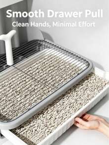 1pc Indoor Dog Toilet With Splash Guard, Detachable Mesh Tray And Pee Pad Holder, Easy To Clean Pet Training Pad, Suitable For Small/Medium Dogs, Comes With Poop Scoop - Multicolor - View 5