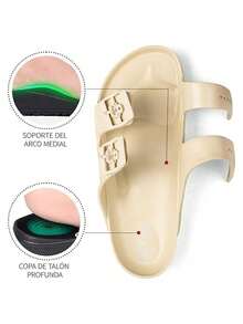 GETAC Women Flat Sandals - Beige - View 7