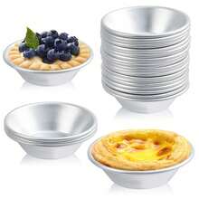 Antihaft-Tarte- und Puddingform, wiederverwendbare Backform, geeignet für Mini-Tarts und Puddings, unverzichtbares Küchen-Backwerkzeug für den Heimgebrauch - Verschiedenfarbig - Übersicht 9