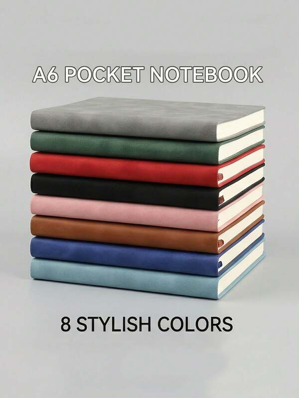 1 PC Journal Studio Premium A6 Velvety Suede Executive Journal - 200 Pages Thick Cream Lined Paper, Soft-Touch Skin-Feel Notebook For Daily Reflection