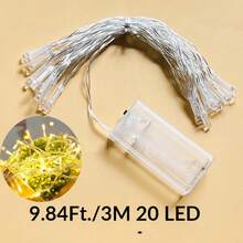 1pc Home Decor LED Fairy String Light,Bedroom Wall Decor Lights,Indoor Birthday Party Decoration String Lights,Outdoor Yard Tree Decor Lights - 均碼 - 查看 13