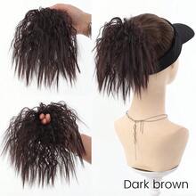 Wavy Curly Chignon Hair Bun With Rubber Band Synthetic Curly Hair Bun Extensions Wig Fluffy Hairpiece For Women Daily Party Use - Multicolor - View 8