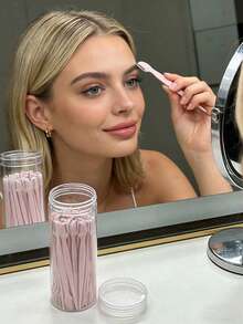 1/12/20/30pcs Pink Mini Eyebrow Razors, Precision Facial Hair Trimmer For Eyebrows, Lips And Body, Portable Travel Makeup Grooming Tool, Ideal Gift For Women, Hair Removal, Shaver For Women - Multicolor - View 6