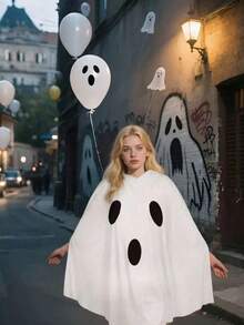 Girls Party Costumes: Ghost, Witch Role Play, Fairy, White Bat Outfit, Halloween Costume - Multicolor - View 5