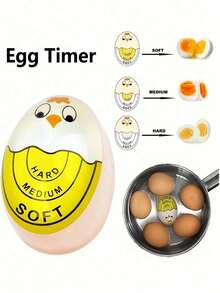 1pc Cute Egg Timer, Suitable For Boiling Eggs, Can Set Soft-Boiled, Medium-Boiled, Hard-Boiled Eggs, Kitchen Breakfast Cooking Assistant, Teacher Gift, Halloween Decoration Tool, Kitchen Accessory, Home Set, Autumn Home Decor, Room Essential, Autumn Decoration - Multicolor - View 11