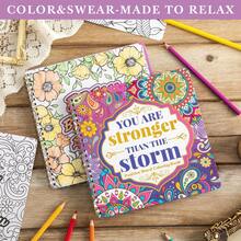 (60pages/295g)Women's Coloring Book Inspirational Quotes Coloring Books For Adults To Relax And Relieve Anxiety, Gift For Mother's Day, Birthdays, Christmas, Anniversaries,Enhancing Creativity, Beautifully Designed - Spiral-bound - View 2