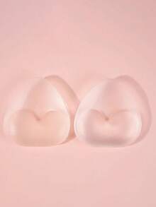 1 Pair Reusable Silicone Bra Pads - Invisible Lift Pads, Suitable For Swimwear And Lingerie, Soft And Thick, Natural Lift, Fit For Bikini, Dress And Camisole - Multicolor - View 6