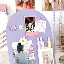 1pc Desktop Magnetic Message Board, Vertical Badge & Small Card Storage Display Board, Home Memo Communication Board, Office Desk Business Card Holder, School Information Notice Board, Wedding Memo Display Board (Decoration Not Included) - one-size - View 9