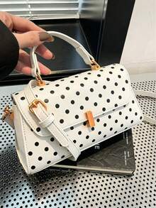Vintage Premium Handheld Small Square Bag For Women, New Niche Design, Versatile Commuter Shoulder Crossbody Bag - Beige - View 5