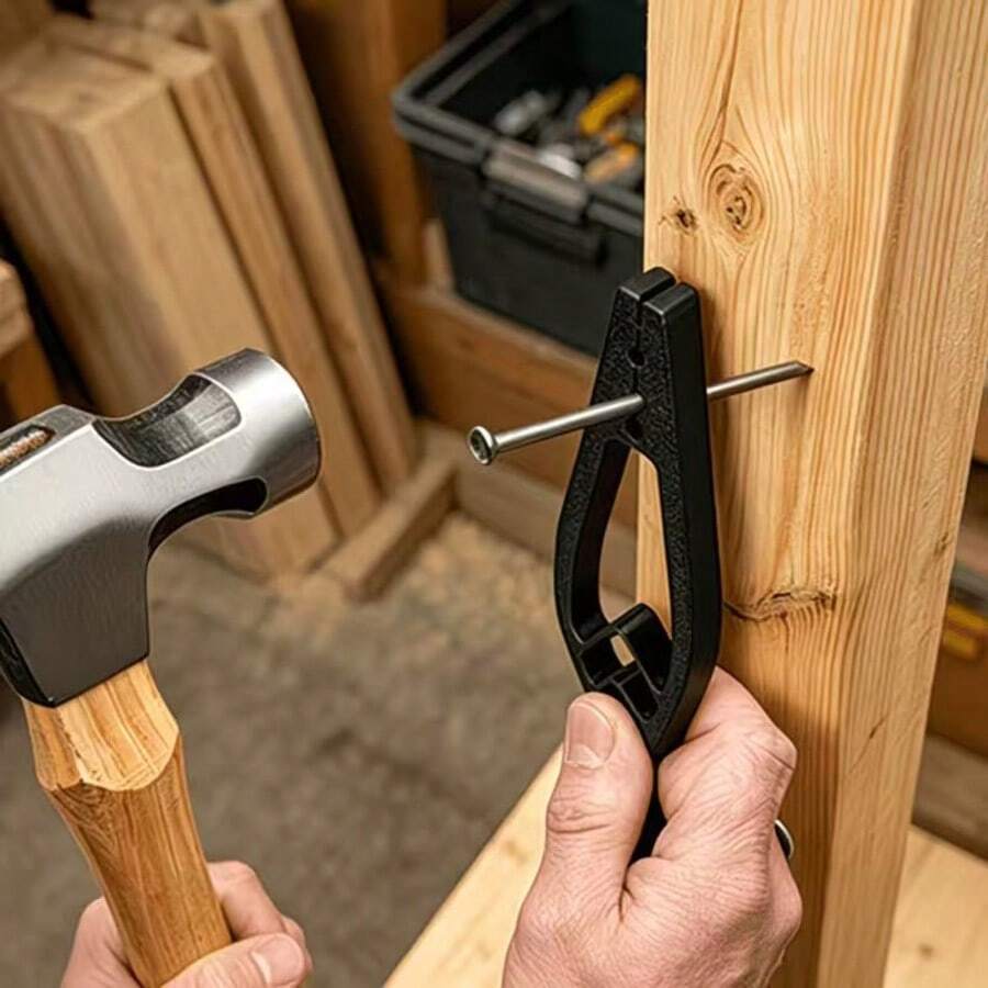 Dụng cụ cố định đinh chống trượt cầm tay, kìm bảo vệ ngón tay đa năng, dụng cụ bảo trì cơ bản, phù hợp làm dụng cụ thực hành cho thợ thủ công, thiết yếu cho bảo trì gia đình