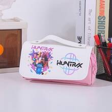 Mattel K-Pop Demon Hunter 女團周邊鉛筆盒 學生文具收納盒 鉛筆架收納袋 大容量 動漫卡通 - 查看 12