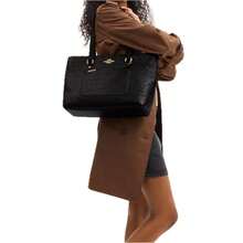 Coach Women's Station Tote Bag - 黑色簽名 - 查看 2