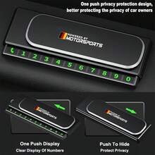 ABS Car Temporary Parking Phone Number Card Number Plate Holder - TGNCK - View 4