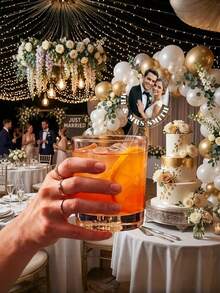 Agitateurs de boisson personnalisés avec visage pour mariage, agitateurs de cocktail avec photo personnalisée, convient pour les fiançailles, les enterrements de vie de jeune fille, la décoration de fête - Multicolore - Voir 4